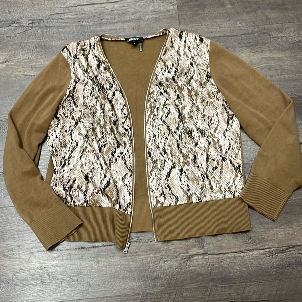 DKNY zip up Cardigan